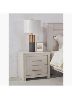 Buy Ashley 2-Drawer Nightstand 39x56x58 cm in Saudi Arabia