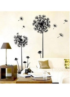 اشتري 1 Set Dandelion Wall Decals Flower Stickers Murals Wall Decor for Bedroom Office Bathroom Living Room Floral Wall Decals Removable Wall Art Decoration Peel and Stick Room Wall Decor في السعودية