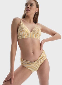 Buy Striped Knitted Bikini Top in Saudi Arabia