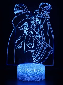 اشتري Table lamps 3d Multicolor Night Light Anime Lamp Naruto Sasuke and Itachi Uchiha for Kids Child Bedroom Decor Rgb Colorful 3d LED Multicolor Night Light Manga Gift في الامارات