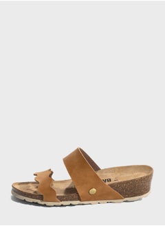 Buy Vermeer Double Strap Wedge Sandals in UAE