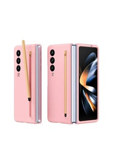Buy Case Compatible with Samsung Galaxy Z Fold 3 Case, [S Pen Included] PC Shockproof Full Protection Cover for Z Fold 3 Case - (Pink) in Egypt