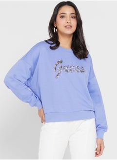 Buy Round Neck Logo Sweatshirt in UAE