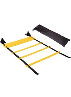 Buy Adjustable Agility Ladder, Soccer and Football Training, Speed Fitness Drill Training with Storage Bag, 4 Meters 8 Rung in UAE