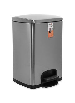 اشتري Hotel Stainless Steel Pedal Bin, Chrome - 20L في الامارات