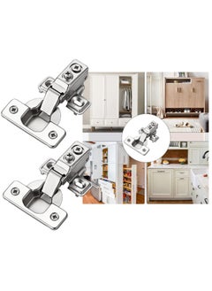 Buy Pack Of 2 Concealed Hinges Ch 806 Half Bend Short For Cupboard Cabinet Wardrobe Doors in UAE