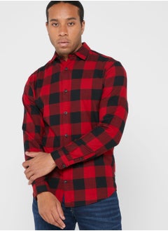 Buy Checked Slim Fit Shirt in Saudi Arabia