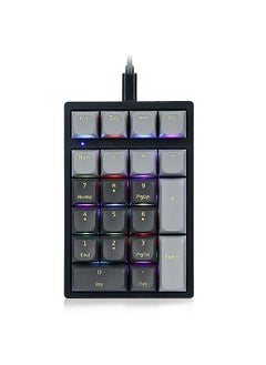 Buy K3 21 Keys Numeric Keyboard Ergonomic RGB Mechanical Keyboard with Detachable Data Cable Gateron GPRO Blue Switches in Saudi Arabia