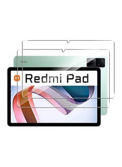 Buy 2 Pack Screen protector for Xiaomi Redmi Pad 10.61 inch 2022 Edge to Edge Full Screen Coverage Anti Scratch Tempered Glass Redmi Pad Clear in UAE