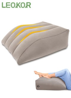 Buy Inflatable Leg Wedge Pillow, Positioner Pillows Suitable for Leg Lift Rest, Comfort Leg Pillows Suitable for Improving Sleep Quality or Reduce Swelling in Saudi Arabia