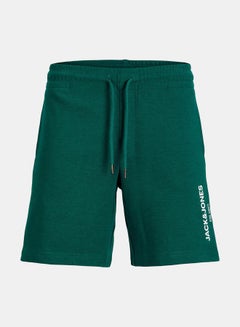Buy Side Logo Print Regular Fit Sweat Shorts in Saudi Arabia