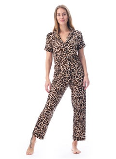 Buy Elegant and Comfortable Loungewear Top and Pyjama Set Multicolour in UAE