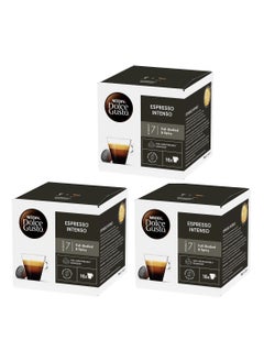 Buy Espresso Intenso, 7 Intensity, 16 Capsules, Pack of 3 in UAE