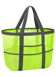 Buy Large Mesh Beach Bag Beach Tote Bag Summer Holiday Bag Mesh Swimming Bag Pool Bag Weekend Bag Shopping Tote Bag in UAE
