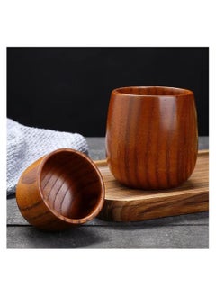 Buy 2 handcrafted natural Asersus wood tea cups, produced by Egypt Antiques in Egypt