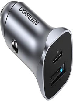 Buy UGREEN PD 24W Car Charger Fast Charging for iPhone 13 Dual USB Ports Car Adapter Type C Compatible with iPhone 13 Pro/13 Pro Max/13/13 mini/12 Pro Max, iPad 9,iPad mini 6,Samsung S21,Huawei Mate20,etc in Egypt