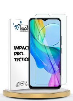 Buy Premium Series Curved Edges 9H 2.5D Tempered Glass Screen Protector For Vivo Y03 4G 2024 Clear in UAE