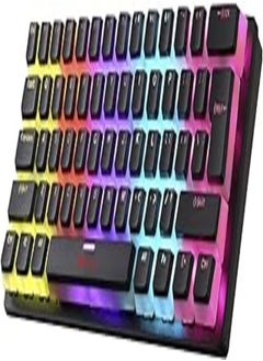 اشتري XTRIKE ME GK985P 60% Pudding Gaming Mechanical Keyboard - Blue Switches - Rainbow LED Lighting - PBT Key Caps - English Only Keys, USB في مصر