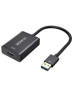 اشتري Mowsil Cable USB 3.0 To HDMI Adapter, 1080P 60HZ HD Audio Video Converter Cable USB 3.0 To HDMI في الامارات