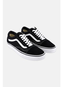 Buy Women Old Skool Lace Up Skate Shoes, Black/White in Saudi Arabia