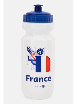 اشتري FIFA World Cup 2022 France Sports Water Bottle 550 ml, White/Blue في الامارات