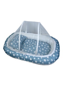 Buy Ultra-Soft and Breathable Newborn Sponge Baby Mattress with Soft Pillow & Mosquito net - 80 x 50 cm in Saudi Arabia