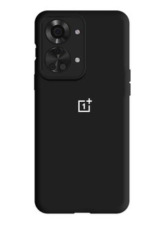 Buy OnePlus Nord 2T Silicone Case Slim Soft Liquid Gel Case Shockproof Back Cover Full Body Protection 6.43 inch Black in UAE