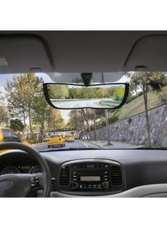 اشتري Wide Angle Car Rear View Mirror, Convex Glass Reduces Blind Spots, Installs in Seconds, Fits Most Cars, SUVs, Trucks, Car Interior Mirrors في مصر