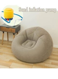 Buy Beanless Bag Inflatable Chair Air Sofa Outdoor Inflatable Lazy Sofa Chair Washable Couc Folding Large Inflatable Sofa for Organizing Plush Toys Or Memory Foam for Living Room Leisure Sofa Furniture Ch in Saudi Arabia