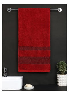 اشتري Raymond Home Bath Towel Super Soft 440 GSM Yarn Dyed Pure Cotton 75x150 cm في الامارات