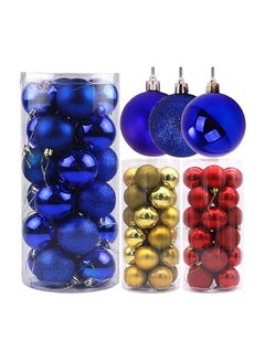 Buy 24-Pieces Christmas Tree Decorations Balls Ornaments, 6 Cm in Egypt