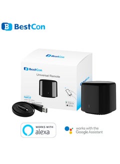 Buy BroadLink BestCon RM4C Mini IR Black Bean Universal WIFI Remote Controller Infrared Receiver App Control Timer Compatible with Alexa Voice Control in Saudi Arabia
