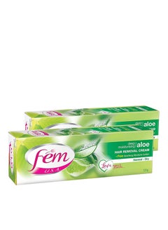 اشتري Hair Removal Cream With Aloe Vera Pack Of 2 120grams في الامارات