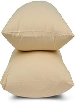 اشتري Cotton linen bed pillow set, size 50 * 70 cm (Beige) في مصر