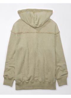 Buy AE Oversized Washed Zip-Up Hoodie in Saudi Arabia