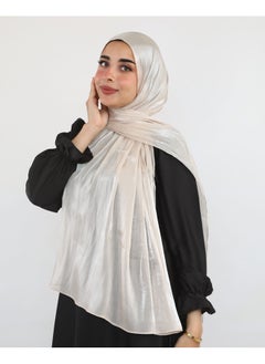 Buy Elegant Shiny Scarf Alabaster Beige For Women in Egypt