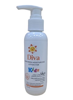 Buy Diva Sunscreen Moisturizing Lotion For Kids SPF50 - 100 ML in Saudi Arabia