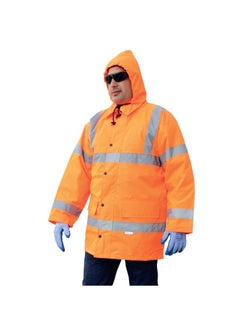 Buy Reflective High Visibility Safety Winter Jacket XL in UAE