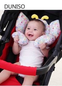 اشتري Baby Travel Pillow Toddler Head and Neck Support Pillow for Car Seat Pushchair في السعودية