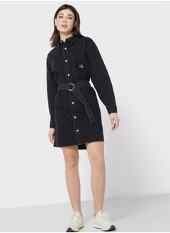 اشتري Button Detail Shirt Dress في السعودية