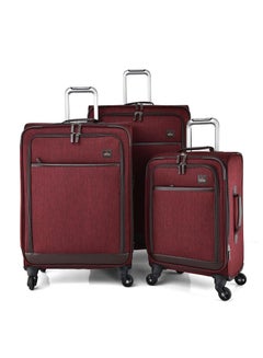 Buy TRACK Luggage Soft set 3 pieces size 28/24/20  inch AL001/3P in Saudi Arabia