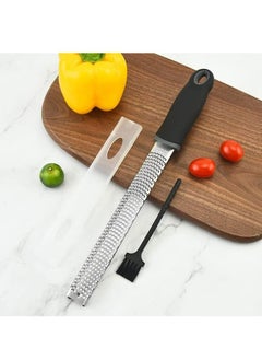 Buy Lemon Zester, Hand-held Stainless Steel Food Grater,Pro Kitchen Tool for Cheese Parmesan Vegetable Ginger Garlic Nutmeg Citrus Lime Orange Chocolate Fruit - Fine Shredder in UAE