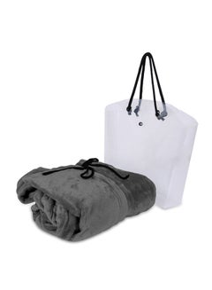 Buy Blanket (Fleece) Grey 160x180cm in Egypt
