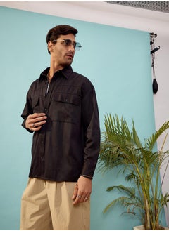 Buy Twill Utility Pocket Oversized Shirt in Saudi Arabia