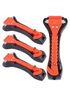 Buy 4PCS Car Safety Hammer  Emergency Escape Tool with Car Window Breaker and Seat Belt Cutter Rescue Survival Auto Safety Hammer Kit in Saudi Arabia