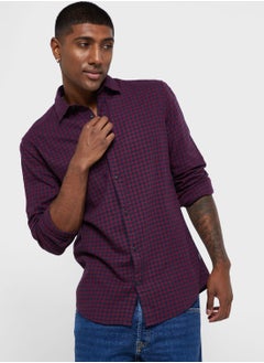 Buy Checked Slim Fit Shirt in UAE