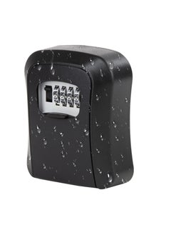 Buy Key Lock Box, Waterproof Lock Box For House Keys, Portable Combination Lockbox, Wall Mounted Hanging Key Storage Box Black (4.6*4*1.4in) in Saudi Arabia