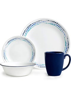 Buy 16-Piece Livingware Ocean Blues Dinnerware Set in UAE