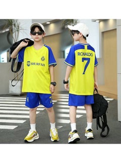 Buy M MIAOYAN Men's and Women's Kindergarten Club Children's Clothes Ronaldo's Same Football Match Football Jersey Set in Saudi Arabia