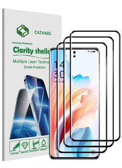 Buy 3 Pack For Oppo A2 Pro Screen Protector 9H Hardness Scratch Resistance Screen Protector Touch Sensitive Case Friendly Tempered Glass Film in UAE